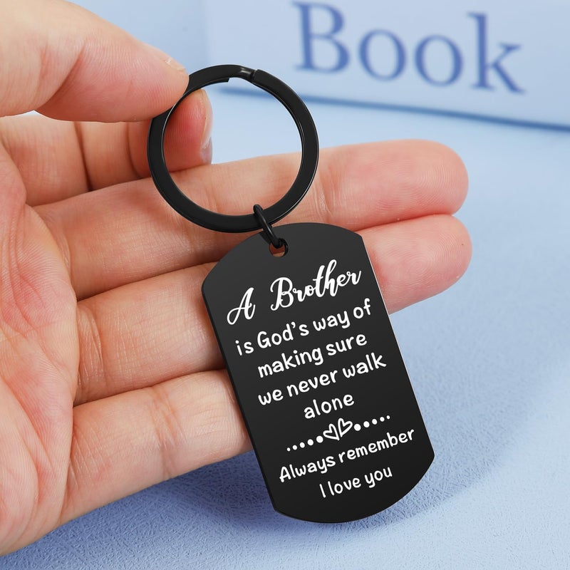 Keniot Gifts for Brother from Sister, Brother Birthday gifts, Remember I Love You Gift Keychain for Birthday Christmas Graduation - Image 4